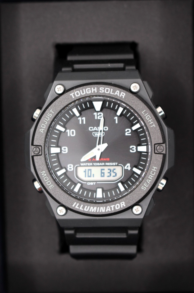 CASIO他多数まとめ売り 43点 クォーツ デジタル腕時計 ジャンク(H65) Casio AQ-S820W-1AJF Collection Tough Solar Watch 100m WR Japan