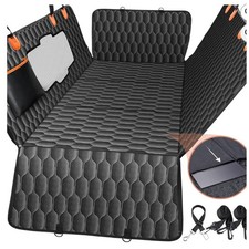 XL Back Seat Extender for Dogs up to 400lb Waterproof Car Seat Cover Hard Bottom