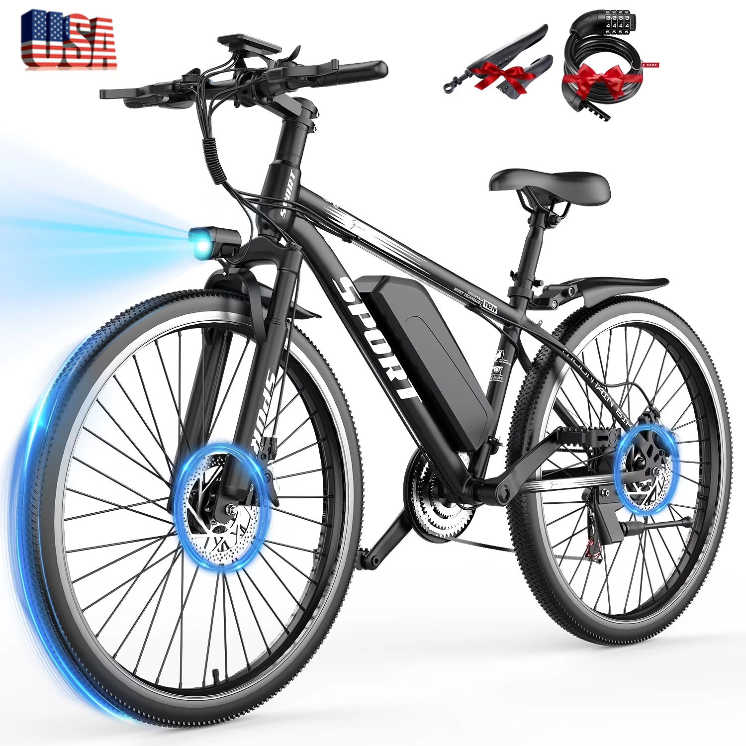 ASKGO Electric Bike 1500W 48V 65 Miles 25MPH 26" Tire e bike for Adults UL 2849