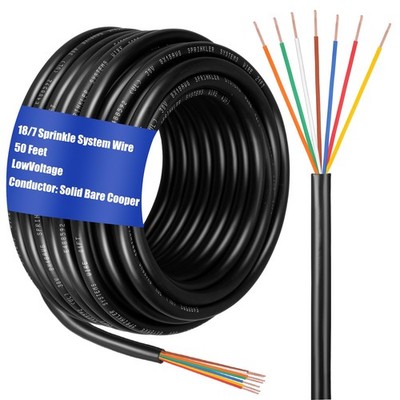 Solid Sprinkler System Wire 18 Gauge Irrigation Wire with UV Resistant PVC Jacke