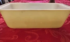 Vintage Pyrex Loaf Pan Earth Tone 913 Goldish/yellow