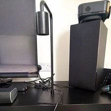 Black Modern Minimalist Matte Metal Adjustable Desk Lamp, LED E27 Warm White