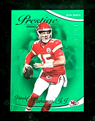 Patrick Mahomes II 2023 Panini Prestige XTRA Points 101/199 Green Chiefs #149
