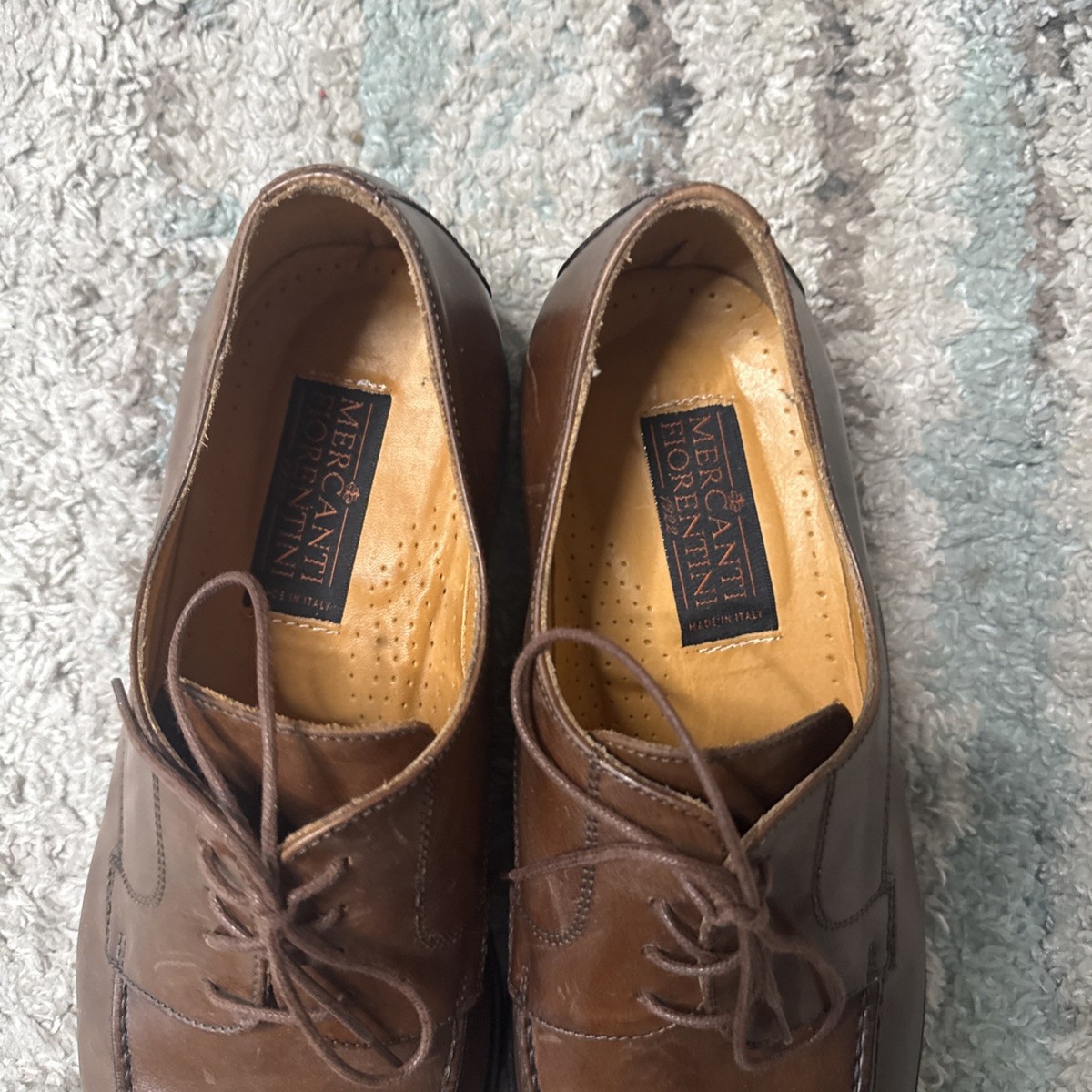 Mercanti Fiorentini RELAX Suede Leather High Top Oxford Shoe Men 12 Brown Brazil Shop Mercanti Fiorentini Shoes for Men on Mercari | New  main image 2