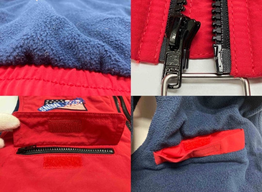 Polo Ralph Lauren Snow Beach Vest M 1993 Stadium P-Wing Crest Rare Vintage Men image 8