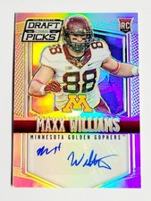 2015 Panini Collegiate Draft Picks Maxx Williams RC Silver Prizm Auto Minnesota