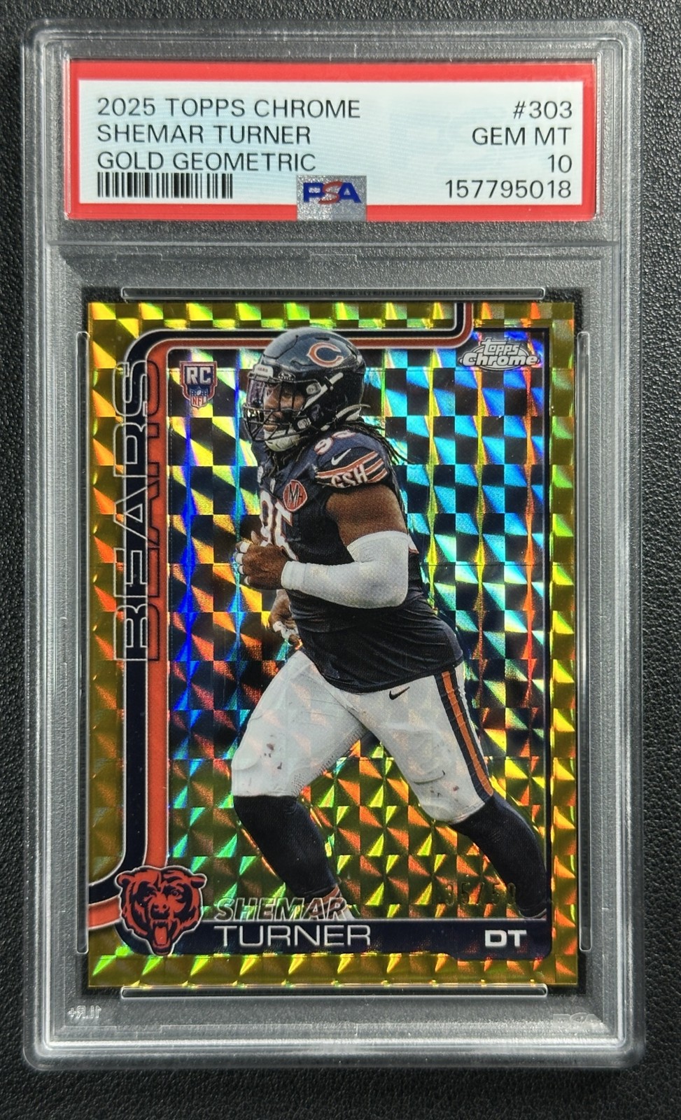 Shemar Turner Topps Chrome #303 Gold Geometric