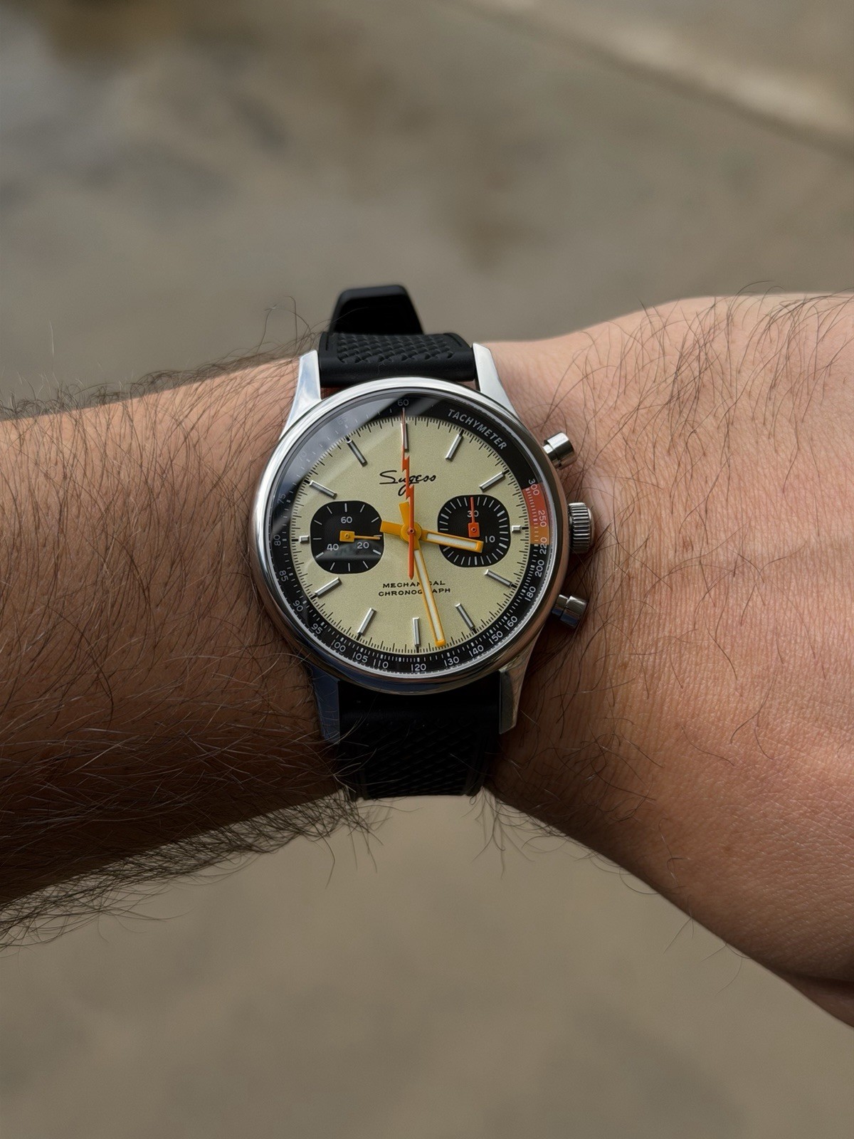 Наручний годинник Sugess Chronograph Seagull 1963-V2 Swan Neck