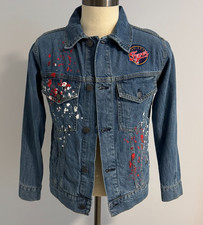 Indiana Fever Caitlin Clark #22 WNBA Women's Blue Denim Jacket Size: S  NO TAG