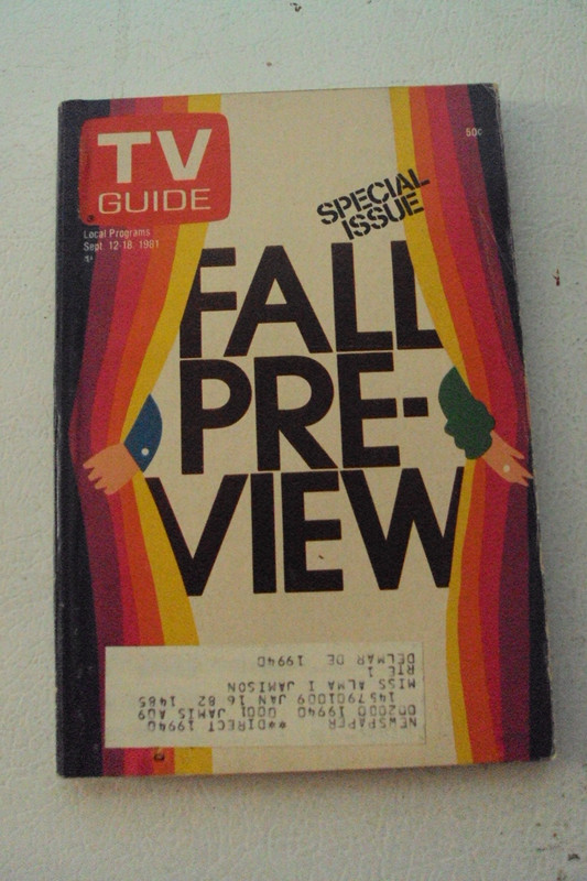 TV Guide, Fall 1981, coupons out