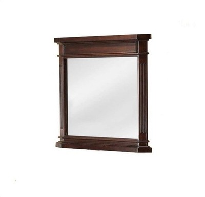NEW 26 x 30  - Cherry Wood Framed Wall Bathroom Vanity Mirror - Home Decorators