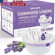 Disposable Potty Liners Ultra Absorbent Pads Easy Cleanup Lavender Scented New