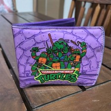 VINTAGE 1990 Mirage Studios TMNT Teenage Mutant Ninja Turtles Wallet Purple