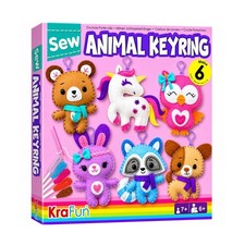 KRAFUN Unicorn Animal Sewing Keyring Kit for Kids Ages 7-12  6 Dolls