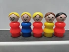 Vintage Fisher Price Little People Lot Of 5 Different Moms