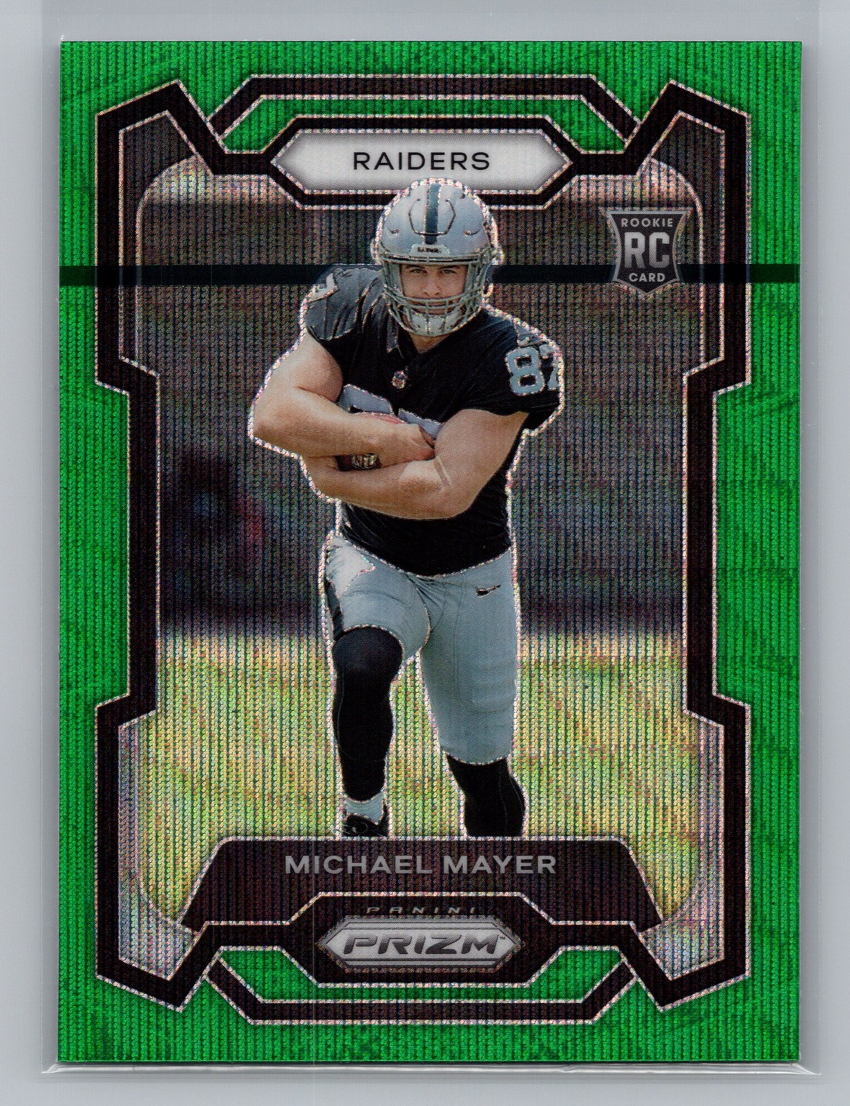 2023 Panini Prizm Michael Mayer Las Vegas Raiders Green Wave Rookie #361 8274
