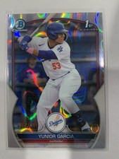 2023 Bowman Chrome Yunior Garcia BCP-142 Lava Refractor 362/399 1ST Bowman 