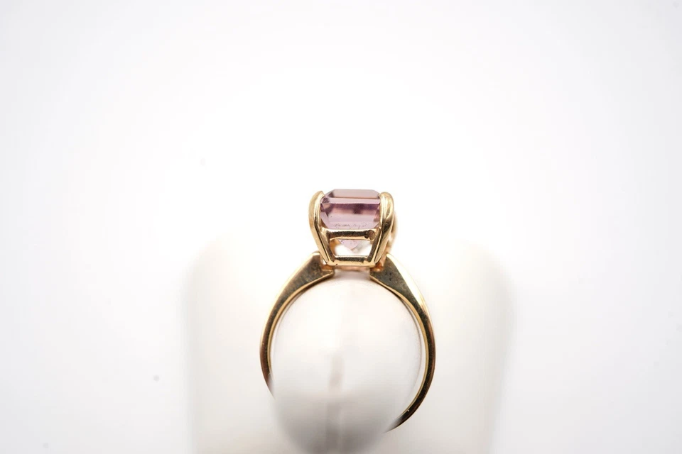 14k Yellow Gold, Emerald-Cut Ametrine Ring. Size 7.0 - Image 3 of 4