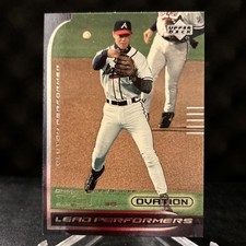 2000 Upper Deck Ovation Lead Performers #LP9 Chipper Jones Atlanta Braves