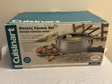 Cuisinart Electric Fondue Set CFO-3SS 1000W Stainless Steel NEW NIB