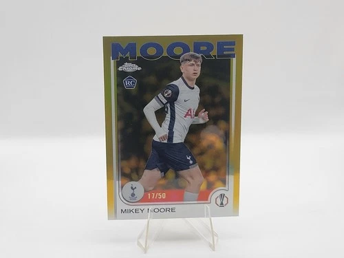 2024-25 Topps Chrome UEFA Mikey Moore Gold /50