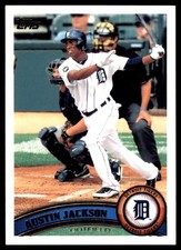 Austin Jackson 2011 Topps Tigers #DET8 Tigers MLB READ FREE SHIP AutographDen