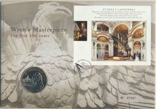 Great Britain: 2008 QEII Crown Sized Medallion Sir Wren's Masterpiece PNC