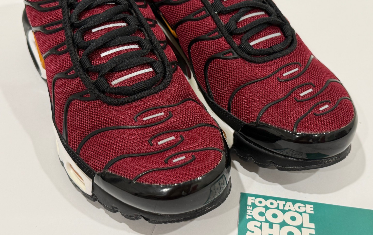 NIKE AIR MAX PLUS TN TUNED TEAM RED BURGUNDY KUMQUAT ORANGE WHITE 852630-605 8.5 image 4