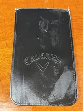 Callaway Golf Scorecard Holder Yardage Book Cover Black Pre-Owned