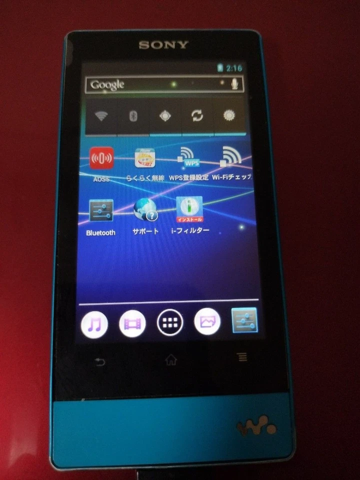 Reproductor de audio digital Sony Walkman serie F NW-F805 16 GB azul con accesorios Foto 3 de 4