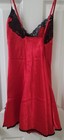 VTG NWOT FREDERICK'S OF HOLLYWOOD Nightie Chemise Slip Red Satin Medium — photo 6