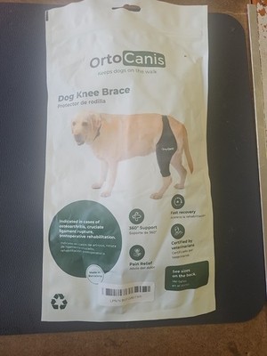 Ortocanis Dog Knee Brace RIGHT Hind Leg ACL Tear Support  LARGE
