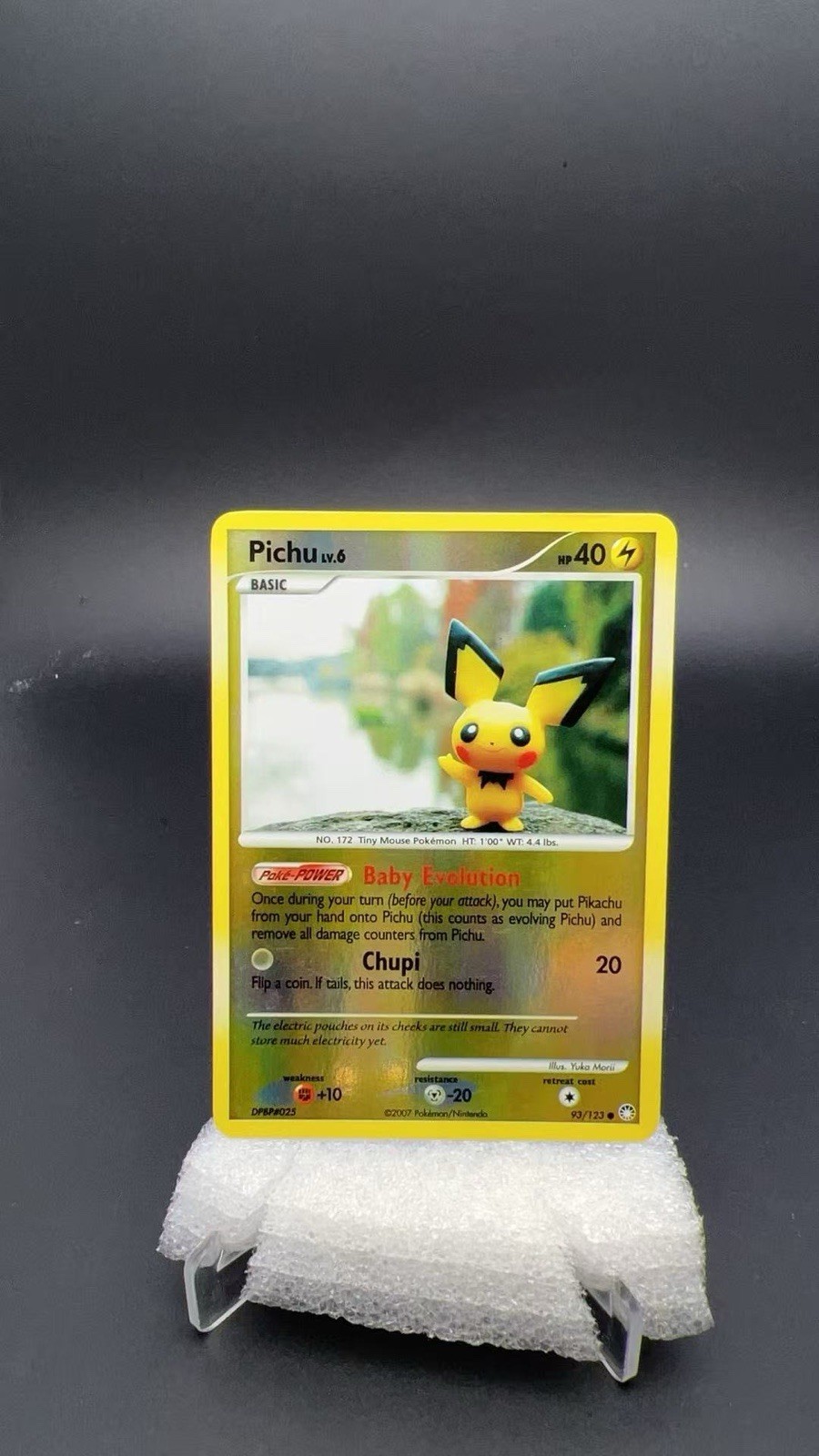 Pichu - 93/123 - Pokemon Mysterious Treasures Reverse Holo LP #17754 T