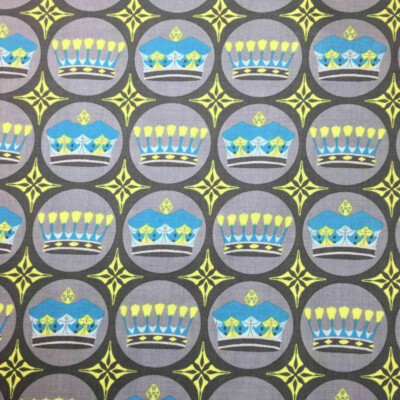 Kingdom Fabric #133210 Jessica Levitt Windham Princess Crown 3/4 YARD 100%Cotton