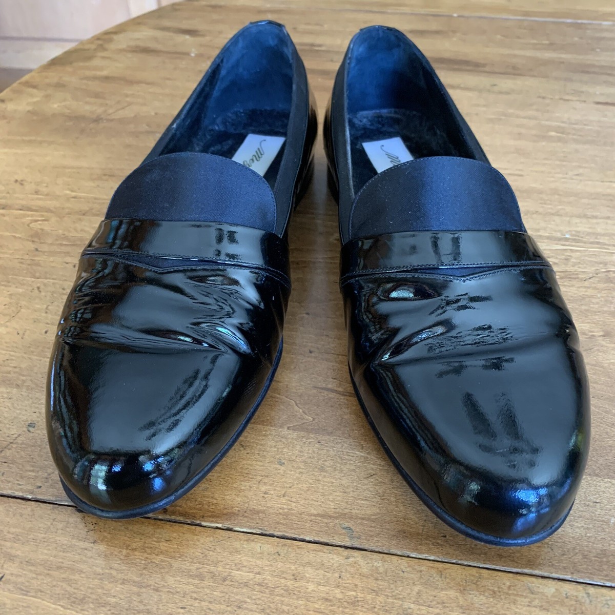 Mezlan Murage For Formal Wear‎ Black Men\'s Size 10M Mezlan Mirage Tuxedo Loafers Mens Size 9 Black Patent  main image 4