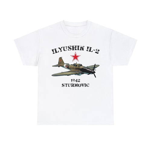 Ilyushin Il-2 Sturmovic T-Shirt WWII Soviet Aircraft - Picture 6 of 49