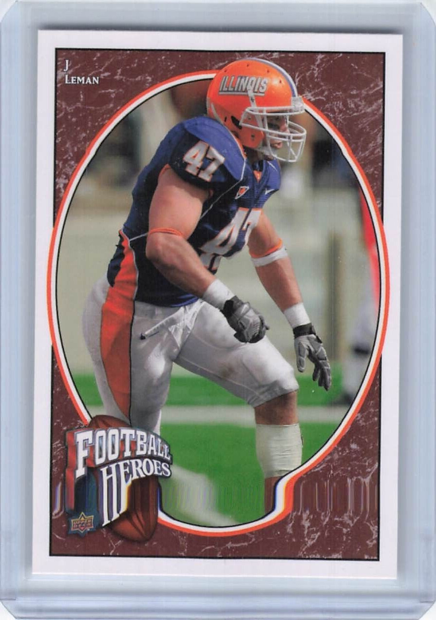 2008 Upper Deck Football Heroes - Rookie Heroes #156 J Leman (RC)