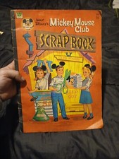 Vintage Disney Mickey Mouse Club Scrap Book Whitman 2059 Sold As Shown