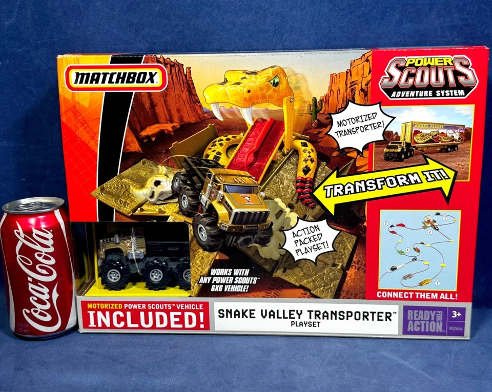 Matchbox SNAKE VALLEY TRANSPORTER PLAYSET POWER SCOUTS Motorized Vehicle - 2008 - Image 2 of 4