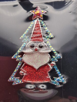 Artedeco Butler And Wilson Christmas Tree Brooch Vintage Signed