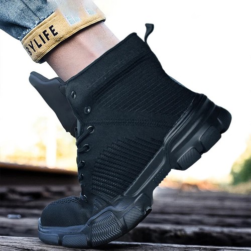 High Top Protective Men's Safety Shoe Outdoor Work Steel Toe Indestructible Boot - 第 6/15 張圖片