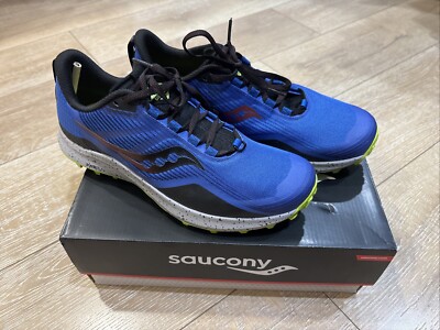 Saucony Peregrine 12 Blue Raz Acid Trail Running 2022 S20737-25 Men s Size 10