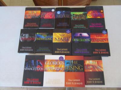 BIG Lot (14) TIM LAHAYE Hardcover Books LEFT BEHIND SERIES 1-13+1 NEAR COMPLETE