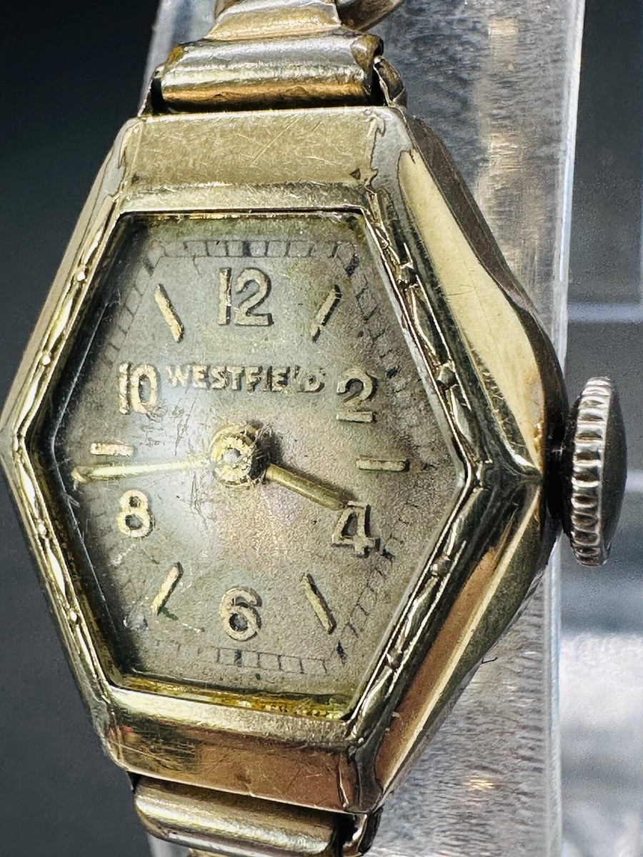 VTG Art Deco Westfield Shockproof 6 Jewels Rolled Gold Watch For Parts Or Repair Rare Westfield Shockproof 6 Jewels Ladies Vintage Watch | eBay main image 2