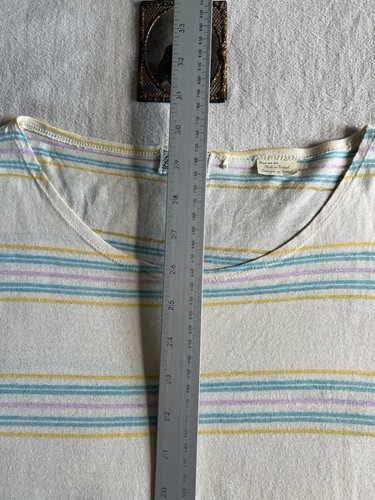 Camiseta Levi’s LVC XL 50s Rayas Lino Algodón 2014 Repro Como Nueva Bay Meadows Rara - Imagen 14 de 14