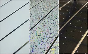 Black White Sparkle Or Gloss White Chrome Bathroom Ceiling Panels