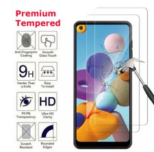 2-Pack High End Tempered Glass Screen Protector for Samsung Galaxy A72 A71 A21