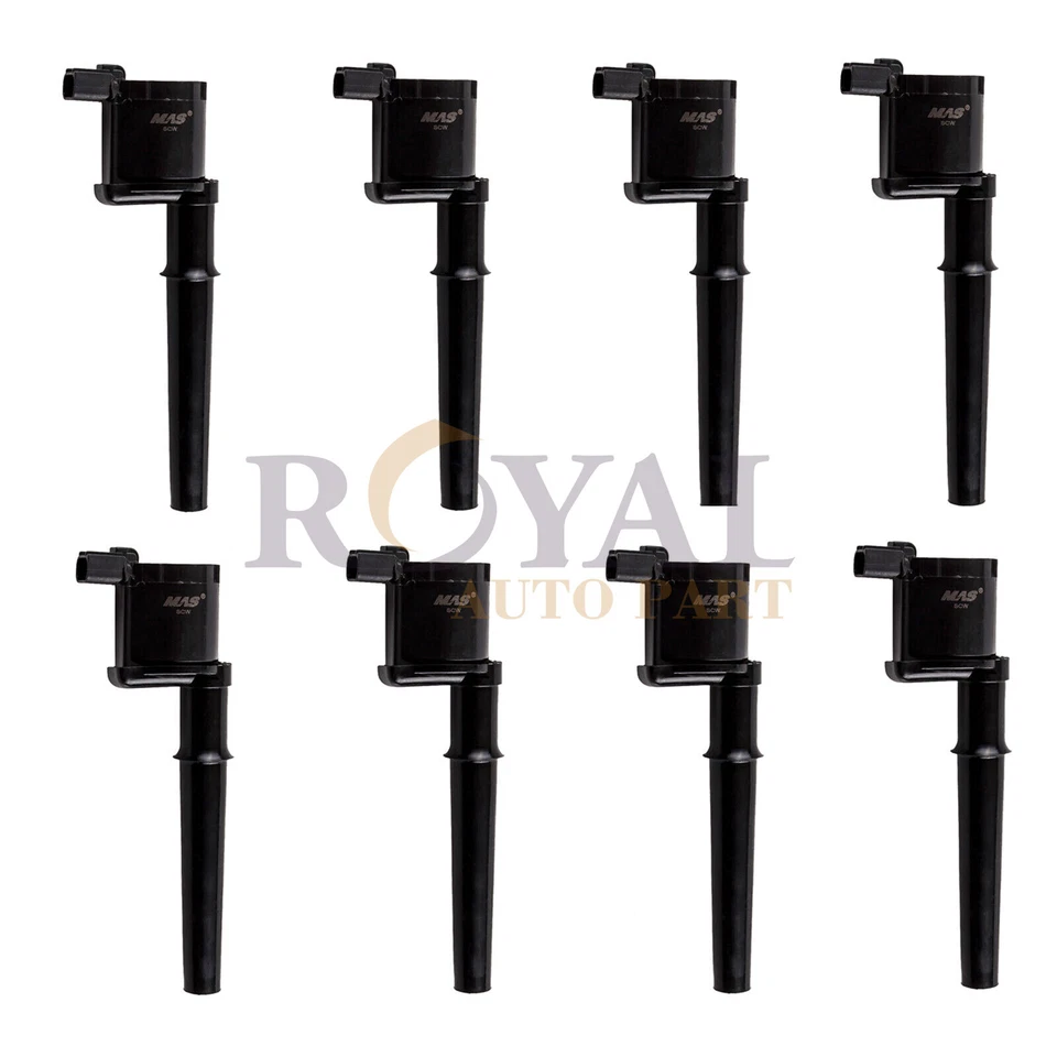 Set of 8 Ignition Coil & Motorcraft Spark Plugs SP493 for Ford Lincoln Navigator Foto 2 de 4