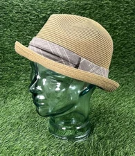 San Diego Hat Co Mens Pork Pie Style Hat with Grey Band