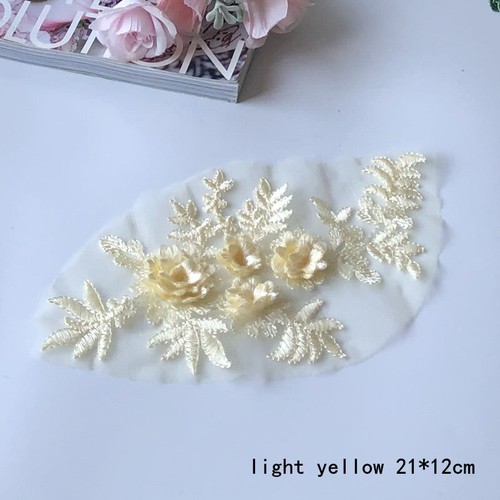 Flower Embroidered Sewing Diy Decoration Clothes Accessories Wedding Dress - Picture 22 of 27